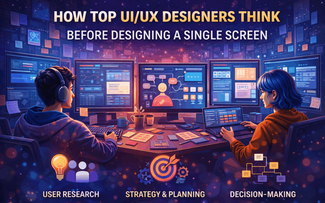 How Top UI/UX Designers Think Before Designing a Single Screen