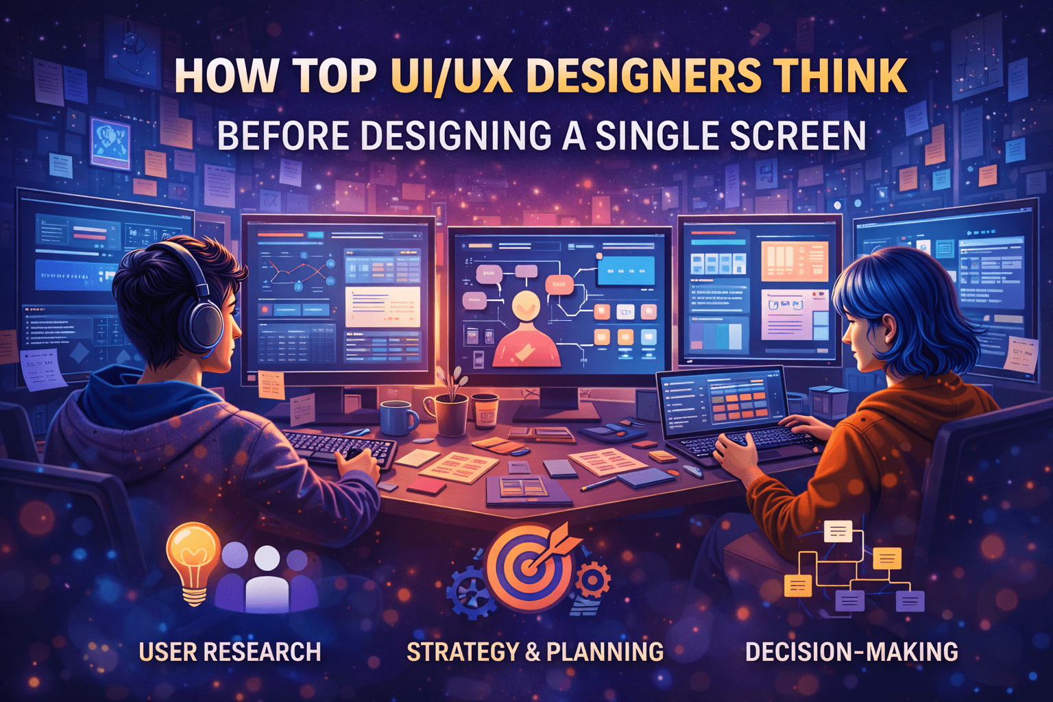 How Top UI/UX Designers Think Before Designing a Single Screen