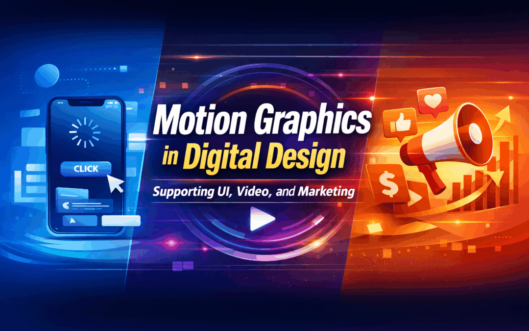 How Motion Graphics Support UI, Video, and Marketing Design