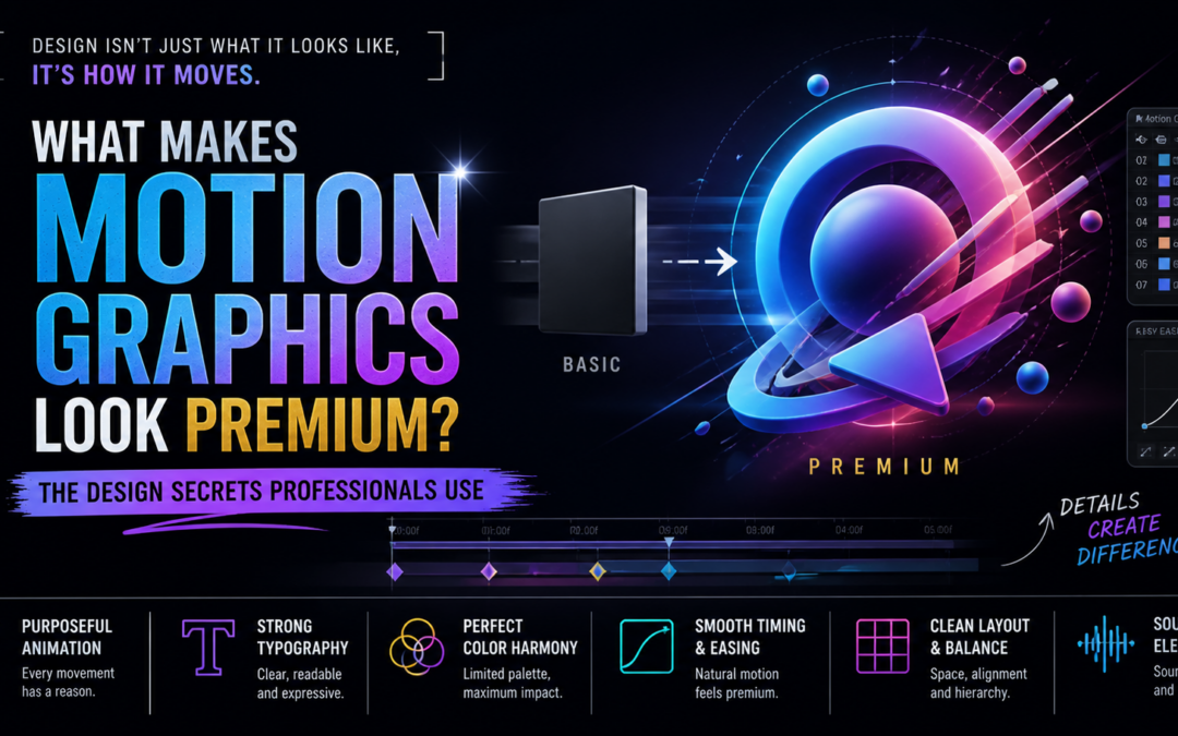 What Makes Motion Graphics Look Premium? Design Secrets Explained