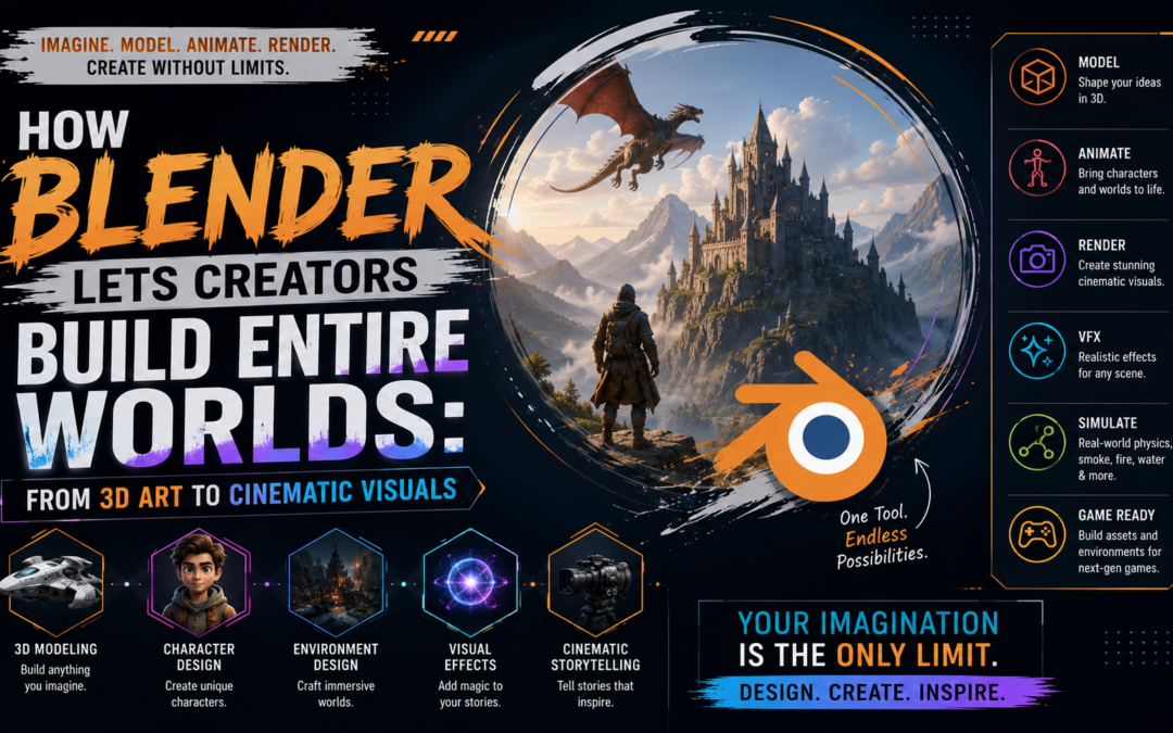 How Blender Helps Creators Build Cinematic 3D Worlds