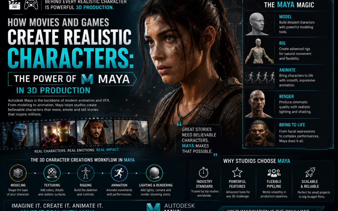 How Movies and Games Create Realistic Characters Using Maya