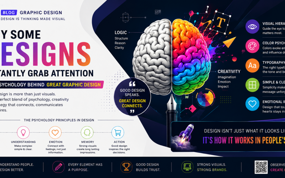 Why Some Designs Instantly Grab Attention: Graphic Design Psychology Explained