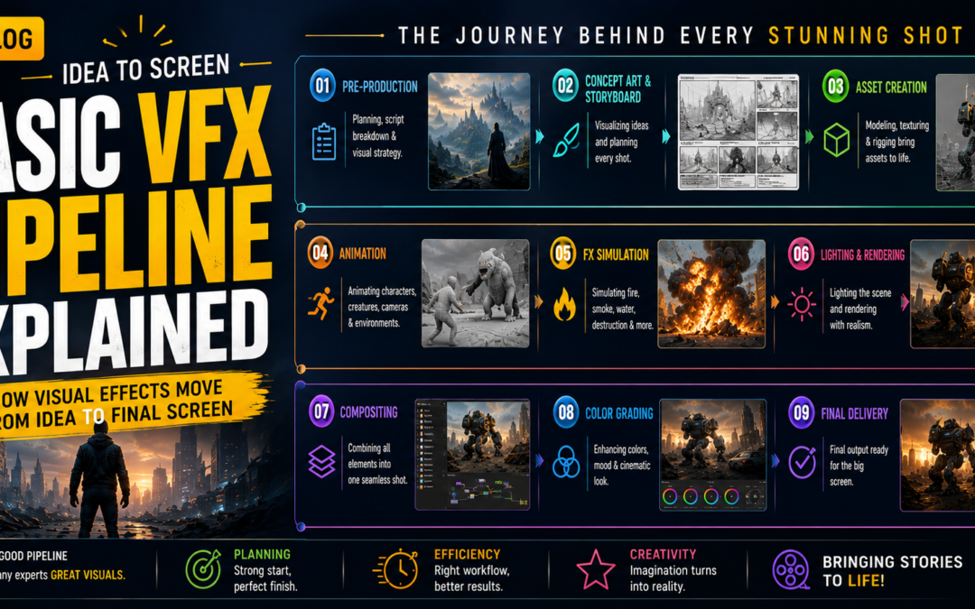 Basic VFX Pipeline Explained: From Concept to Final Screen